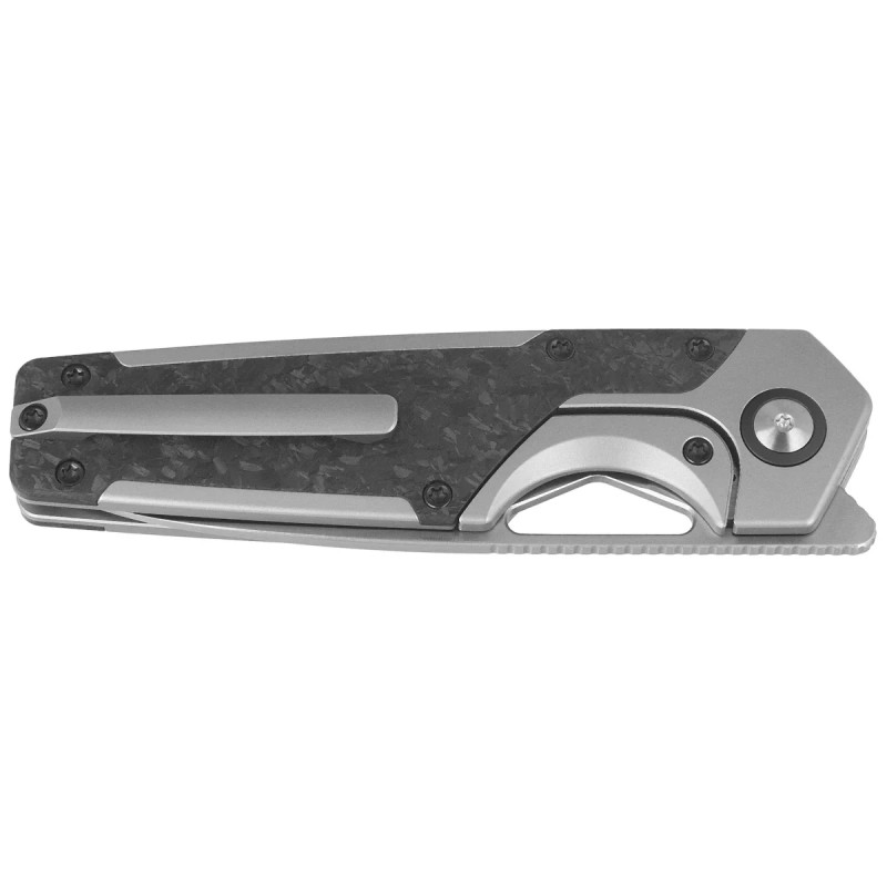 Nóż składany Kizer Serpentine Silver Titanium / Black Carbon Fiber, Satin Elmax by Jonathan Styles (Ki3759FDA1)