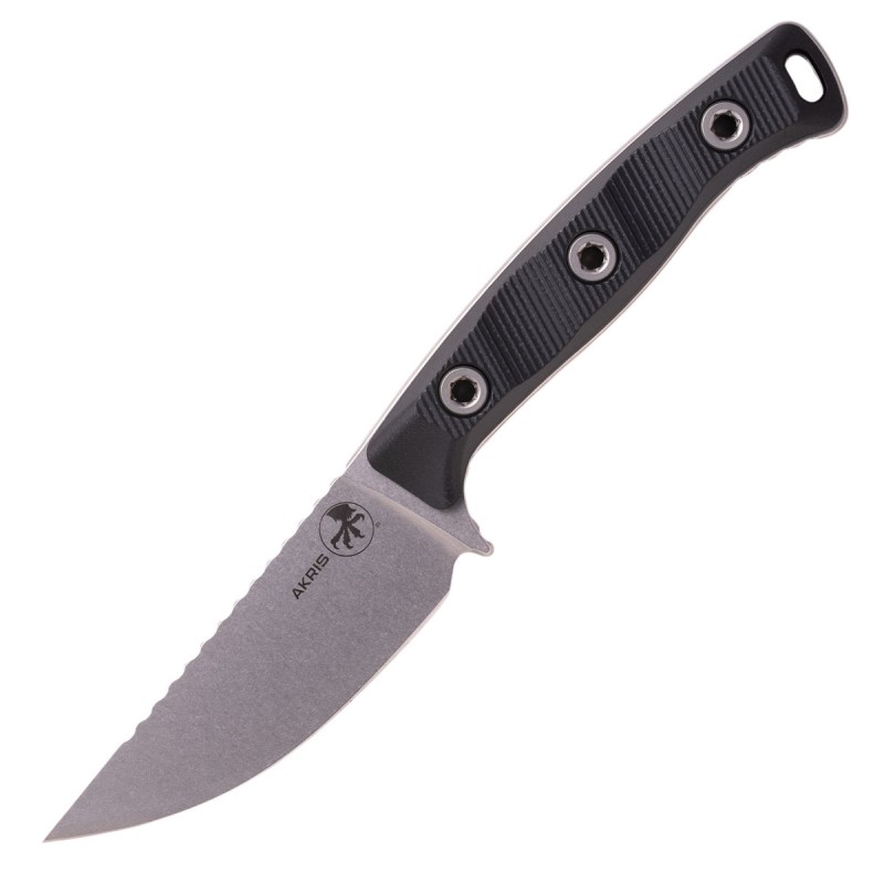 Nóż Microtech Akris S/E Black G10, Stonewashed M390MK by Tony Marfione (95-10BK-3)
