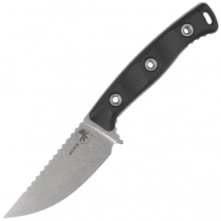 Nóż Microtech Akris S/E Black G10, Stonewashed M390MK by Tony Marfione (95-10BK-5)