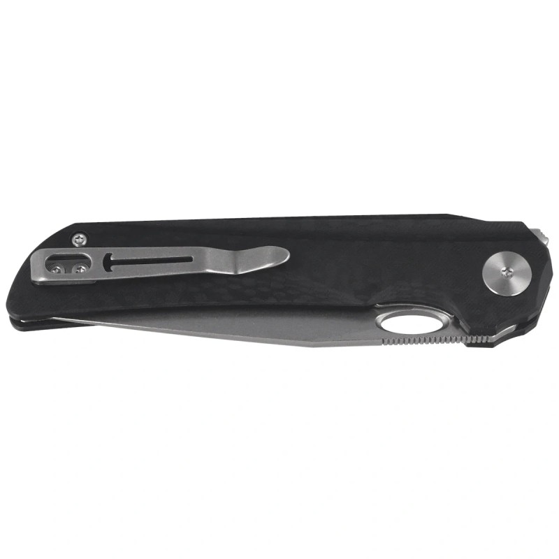 Nóż składany Bestechman Smuga Black G10 with Carbon Fiber Pattern, Stonewashed AEB-L by Kombou (BMK22A)
