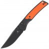 Nóż składany Bestechman Icebreaker Black Aluminum / Orange G10, Black PVD D2 (BMK16D)