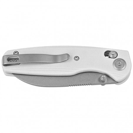 Nóż składany Kubey Breeze White G10, Stonewashed 14C28N by Caleb Waltman (KU288E)