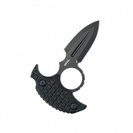 Nóż Kubey Cavy Black G10, Blackwashed 14C28N by MUZI Design (KU403B)