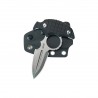 Nóż Kubey Cavy Black G10, Stonewashed 14C28N by MUZI Design (KU403A)