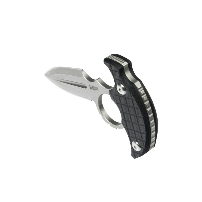 Nóż Kubey Cavy Black G10, Stonewashed 14C28N by MUZI Design (KU403A)