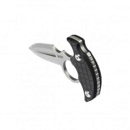Nóż Kubey Cavy Black G10, Stonewashed 14C28N by MUZI Design (KU403A)