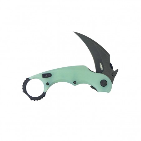 Nóż składany Kubey Rogue Pikal Jade G10, Blackwashed 14C28N by MUZI Design (KU298E)