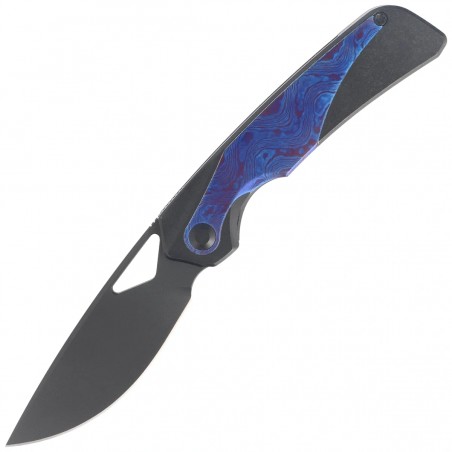Nóż składany Kizer Topsail Black Titanium / Purple Timascus, Matte DLC Ultra S45VN by Jonathan Styles (Ki3735A2)