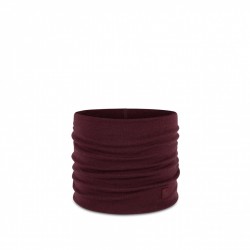 Komin Buff Heavyweight Merino Wool - solid garnet