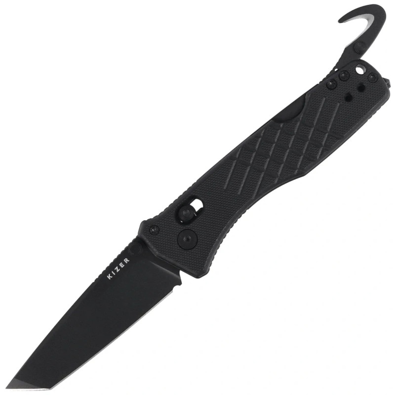 Nóż składany Kizer Aegis T Black G10, Black PVD AEB-L by Azo (V3774CTA1)