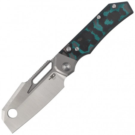 Nóż składany Bestech Nyrrdreki Titanium/Shipwreck Camo Carbon, Satin M390 by Fabian Hobbelen (BT2607C)