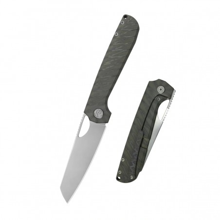 Nóż składany Kubey KB Elang Flamed Titanium, Silver Beadblasted S35VN by Sebastian Irawan (KB339B)
