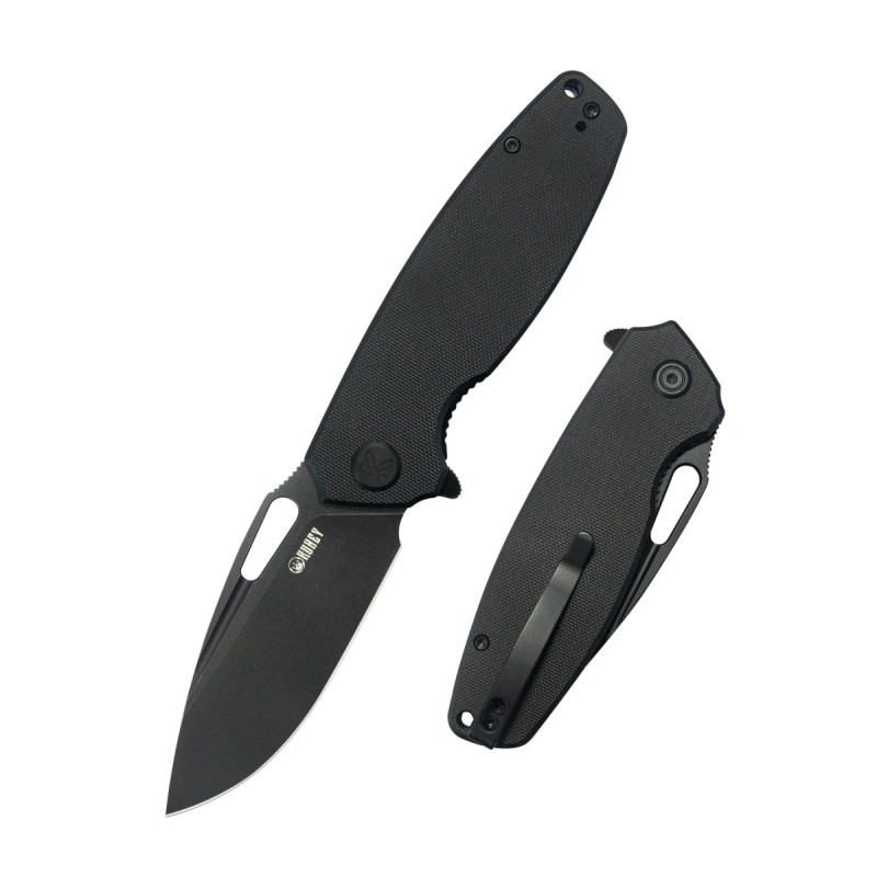 Nóż składany Kubey Tityus Black G10, Blackwashed 14C28N (KU322T)