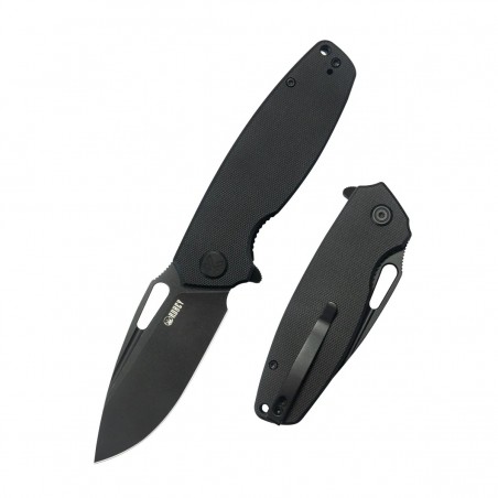 Nóż składany Kubey Tityus Black G10, Blackwashed 14C28N (KU322T)