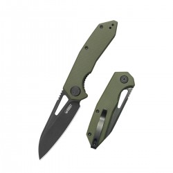 Nóż składany Kubey Vagrant Green G10, Blackwashed 14C28N by Maksim Tkachuk (KU291T)