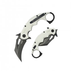 Nóż składany Kubey Mini Wrath White G10, Black Stonewashed 14C28N (KU262I)