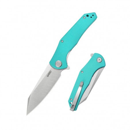 Nóż składany Kubey Flash Light Blue G10, Satin 14C28N (KU158T)