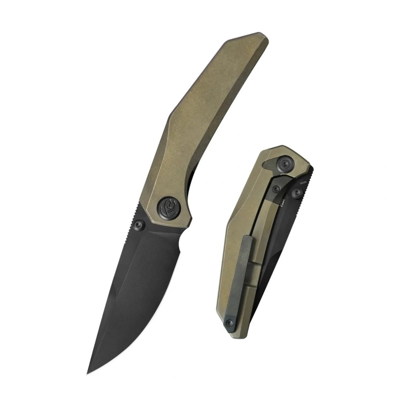 Nóż składany KB Knives Eclipse Bronze Titanium, Black DLC M390 by Panurin Design (KB417B)