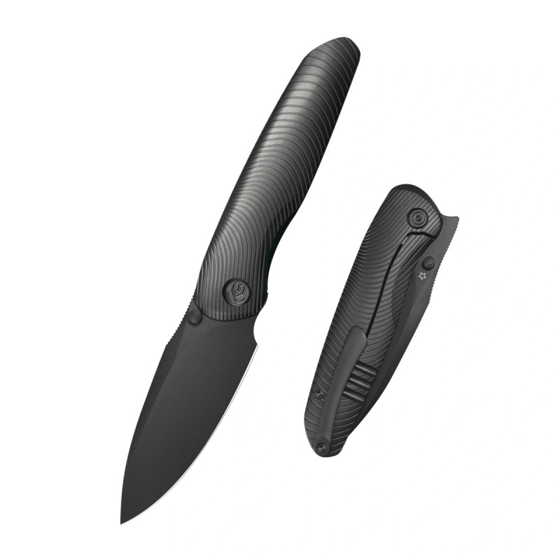 Nóż składany Kubey KB Knives Pioneer Black DLC Titanium, Black DLC 20CV by Evgeniy Bulychev (KB379C)