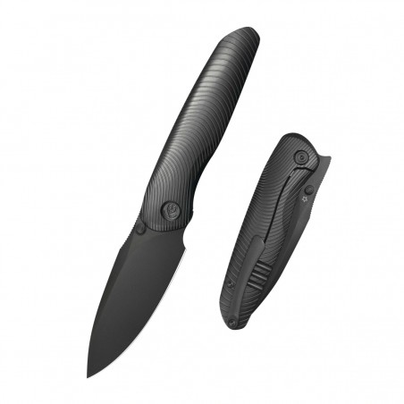 Nóż składany Kubey KB Knives Pioneer Black DLC Titanium, Black DLC 20CV by Evgeniy Bulychev (KB379C)