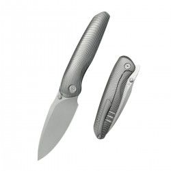 Nóż składany Kubey KB Knives Pioneer Gray Titanium, Beadblasted 20CV by Evgeniy Bulychev (KB379A)