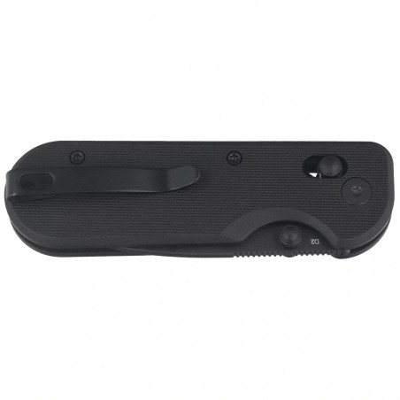 Nóż składany Kubey Bedrock Black G10, Blackwashed D2 (KU505D)