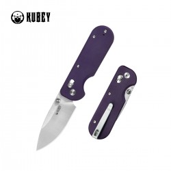 Nóż składany Kubey Bedrock Purple G10, Satin D2 (KU505C)