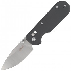 Nóż składany Kubey Bedrock Black G10, Satin D2 (KU505A)