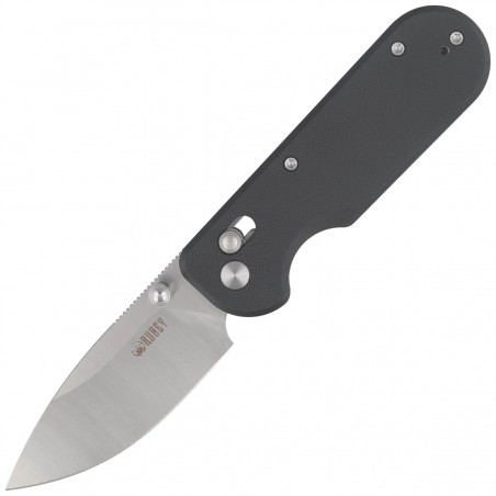 Nóż składany Kubey Bedrock Black G10, Satin D2 (KU505A)