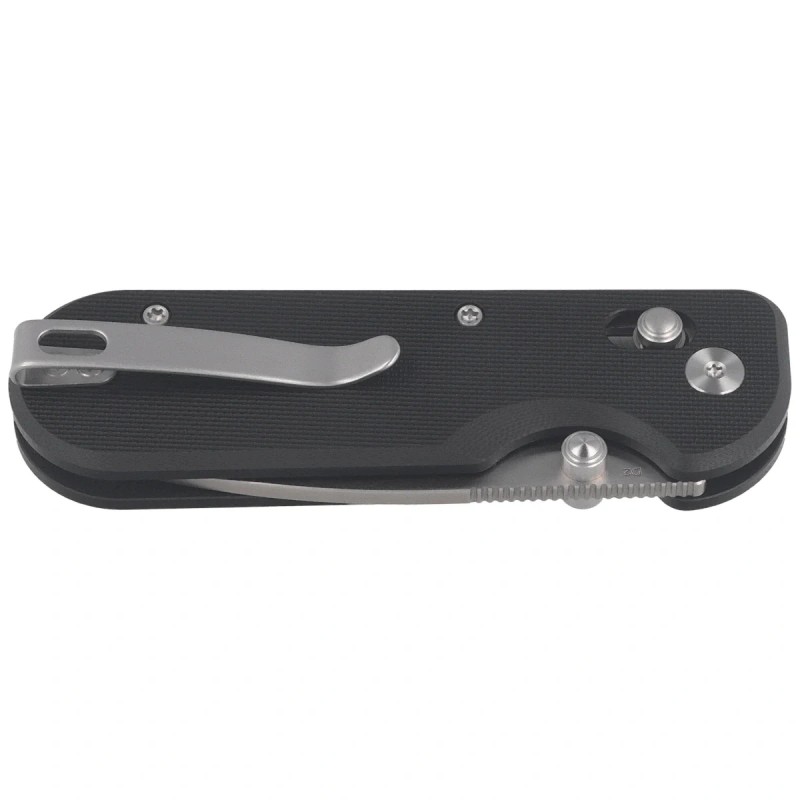Nóż składany Kubey Bedrock Black G10, Satin D2 (KU505A)