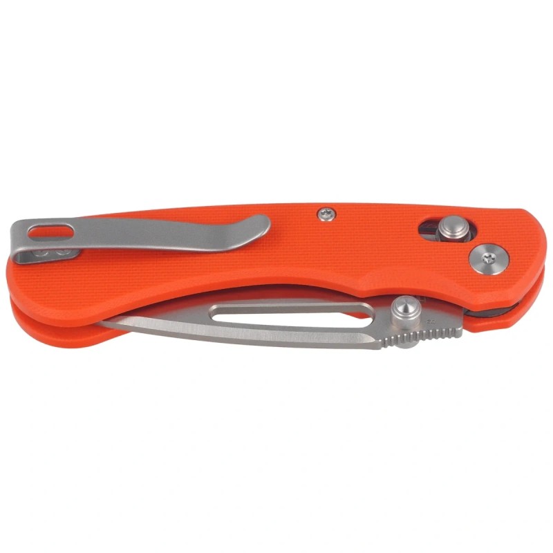 Nóż składany Kubey Stalker Orange G10, Satin D2 by Johan Jordaan (KU504B)