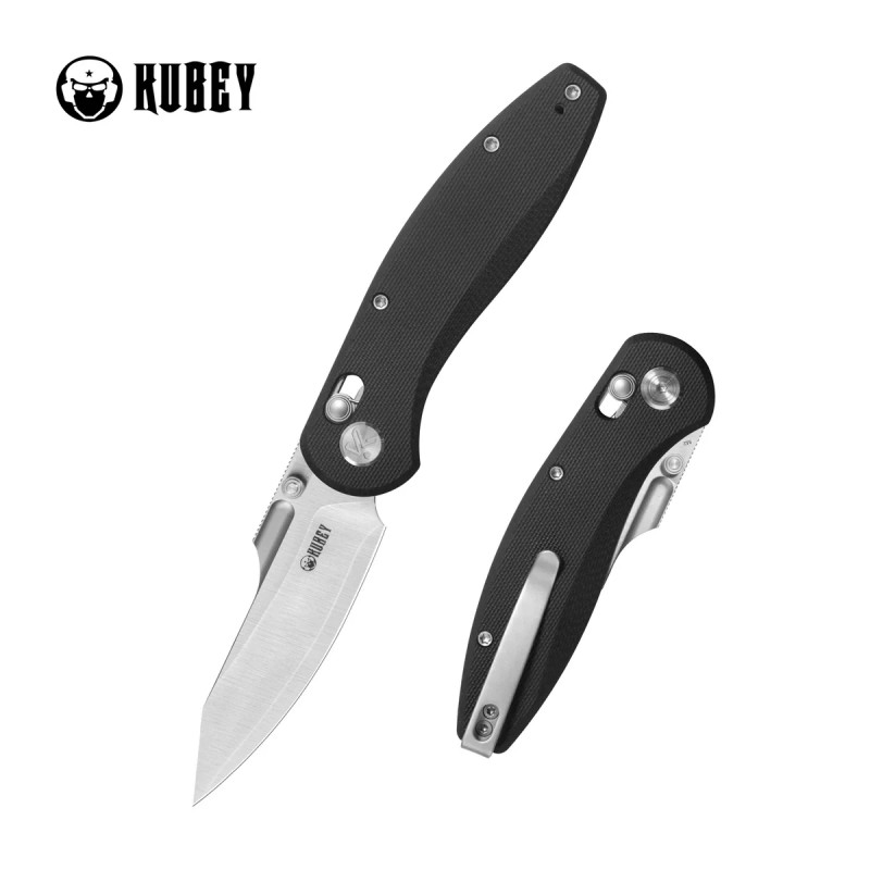 Nóż składany Kubey Minor Black G10, Satin San Mai M2 by Maksim Epifantsev (KU422A)