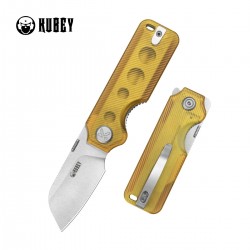 Nóż składany Kubey Boxer Black G10, Satin 14C28N by Maksim Epifantsev (KU407A)