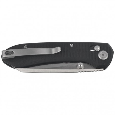 Nóż składany Kubey Bonza Black G10, Satin 14C28N by Happy As Larry (KU446A)