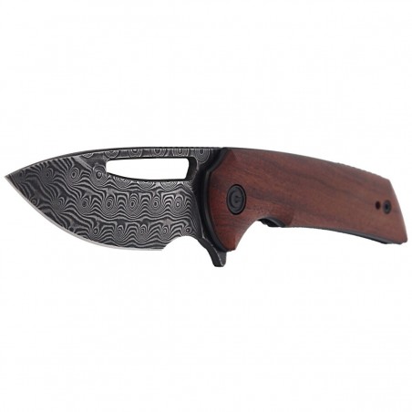 Nóż składany CIVIVI Odium Cuibourtia Wood, Black Damascus by Ferrum Forge Knife Works (C2010DS-1)