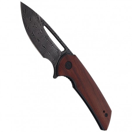 Nóż składany CIVIVI Odium Cuibourtia Wood, Black Damascus by Ferrum Forge Knife Works (C2010DS-1)