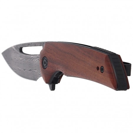 Nóż składany CIVIVI Odium Cuibourtia Wood, Black Damascus by Ferrum Forge Knife Works (C2010DS-1)
