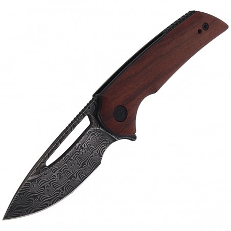 Nóż składany CIVIVI Odium Cuibourtia Wood, Black Damascus by Ferrum Forge Knife Works (C2010DS-1)