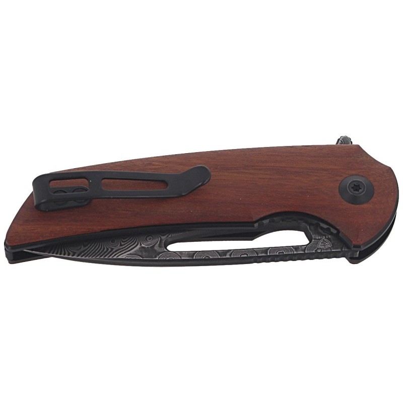 Nóż składany CIVIVI Odium Cuibourtia Wood, Black Damascus by Ferrum Forge Knife Works (C2010DS-1)