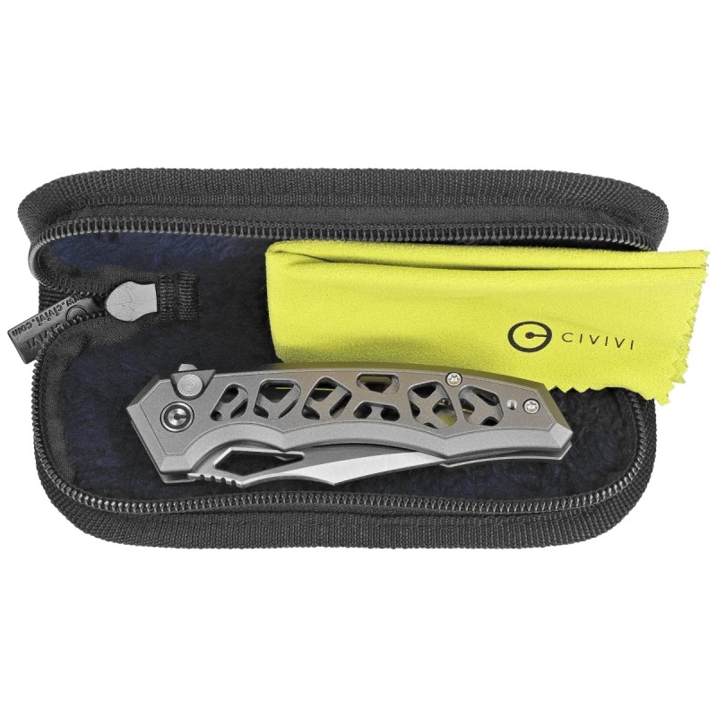 Nóż składany Civivi Anaaki Gray Aluminium, Satin Nitro-V (C24039-2)