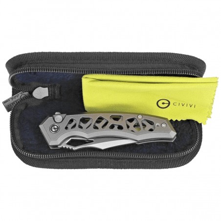 Nóż składany Civivi Anaaki Gray Aluminium, Satin Nitro-V (C24039-2)