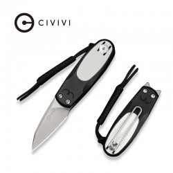Nóż składany Civivi Purr Black-White G10, Stonewashed Nitro-V by Ostap Hel (C25054-2)