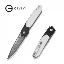 Nóż składany Civivi Brr15 Black / White G10, Damascus by Rafal Brzeski (C25063-DS1)