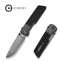 Nóż składany Civivi Zygon Gray G10 / Carbon Fiber, Damascus (C25035B-DS1)