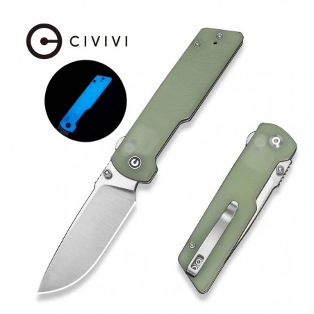 Nóż składany Civivi Zygon Natural G10 Blue Glow, Satin Nitro-V (C25035-1)