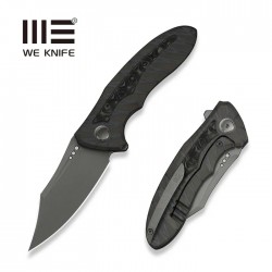 Nóż składany WeKnife Varg Tiger Stripe Pattern Flamed Titanium Titanium / Rose Carbon Fiber, Gray Stonewashed MagnaCut (WE25074-
