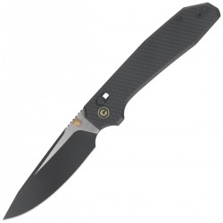 Nóż składany Civivi Elite Tessera Diamond Patterned Black Aluminium, Black Stonewashed / Satin CPM S35VN (C26029-3)