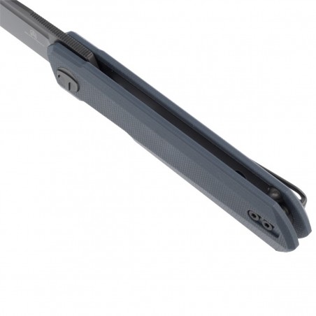 Nóż składany Bestechman Mini Dundee Grey G10, Grey PVD D2 by Ostap Hel (BMK03F)