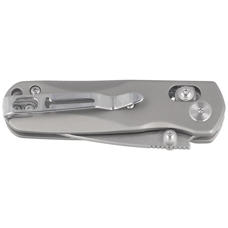 Nóż składany Bestechman Sprite Grey Titanium, Stonewashed/Satin M390 (BMK21A)