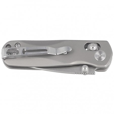 Nóż składany Bestechman Sprite Grey Titanium, Stonewashed/Satin M390 (BMK21A)